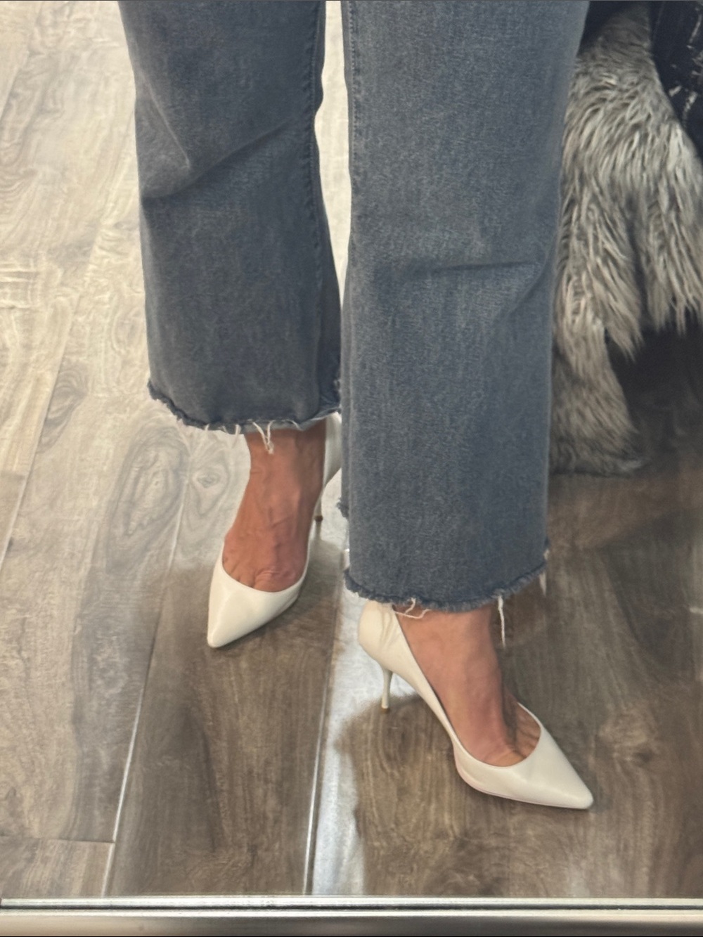 Sophia webster white leather heels - 38.5